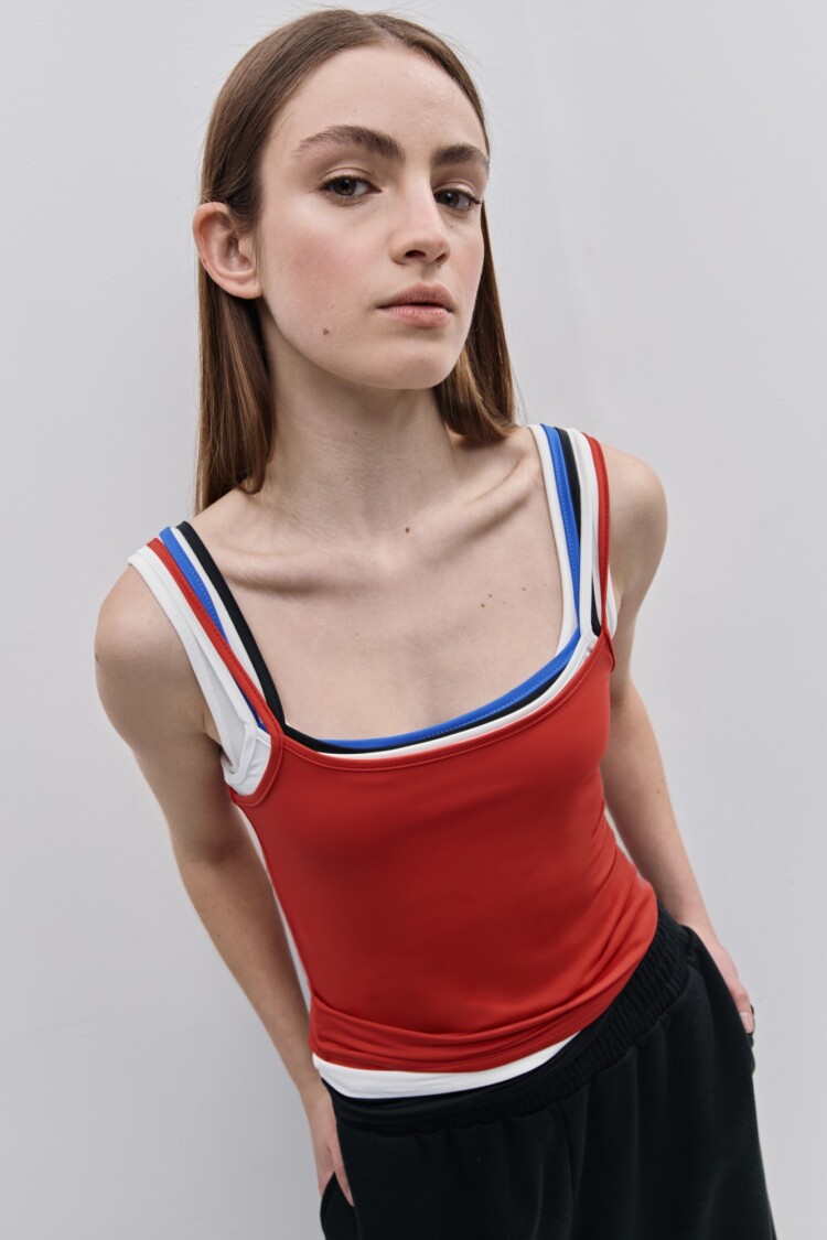 MUSCULOSA TULIPAN Rojo