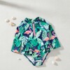 Traje de baño con filtro UV carters summer navy flamencos