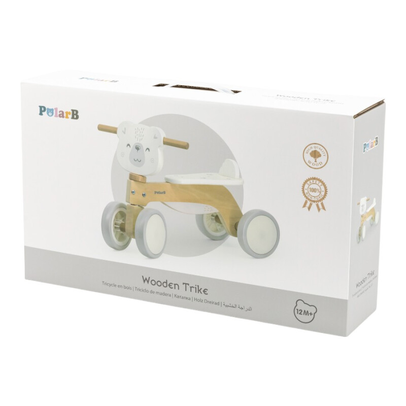 Triciclo de Madera Polar B Blanco Triciclo de Madera Polar B Blanco