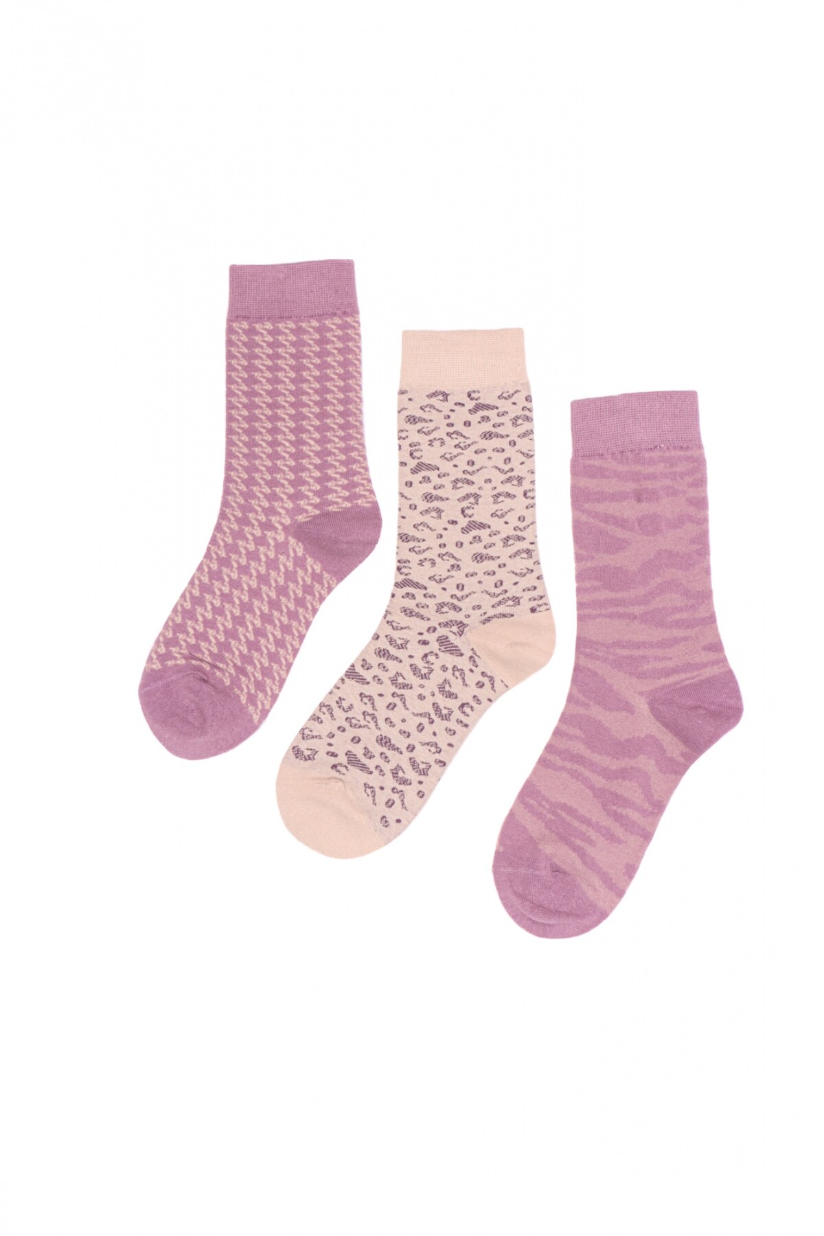 Medias Pack x3 Animal Print Surtido
