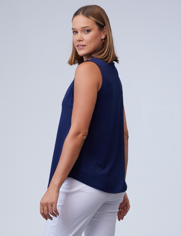 Musculosa Escote V MARINO