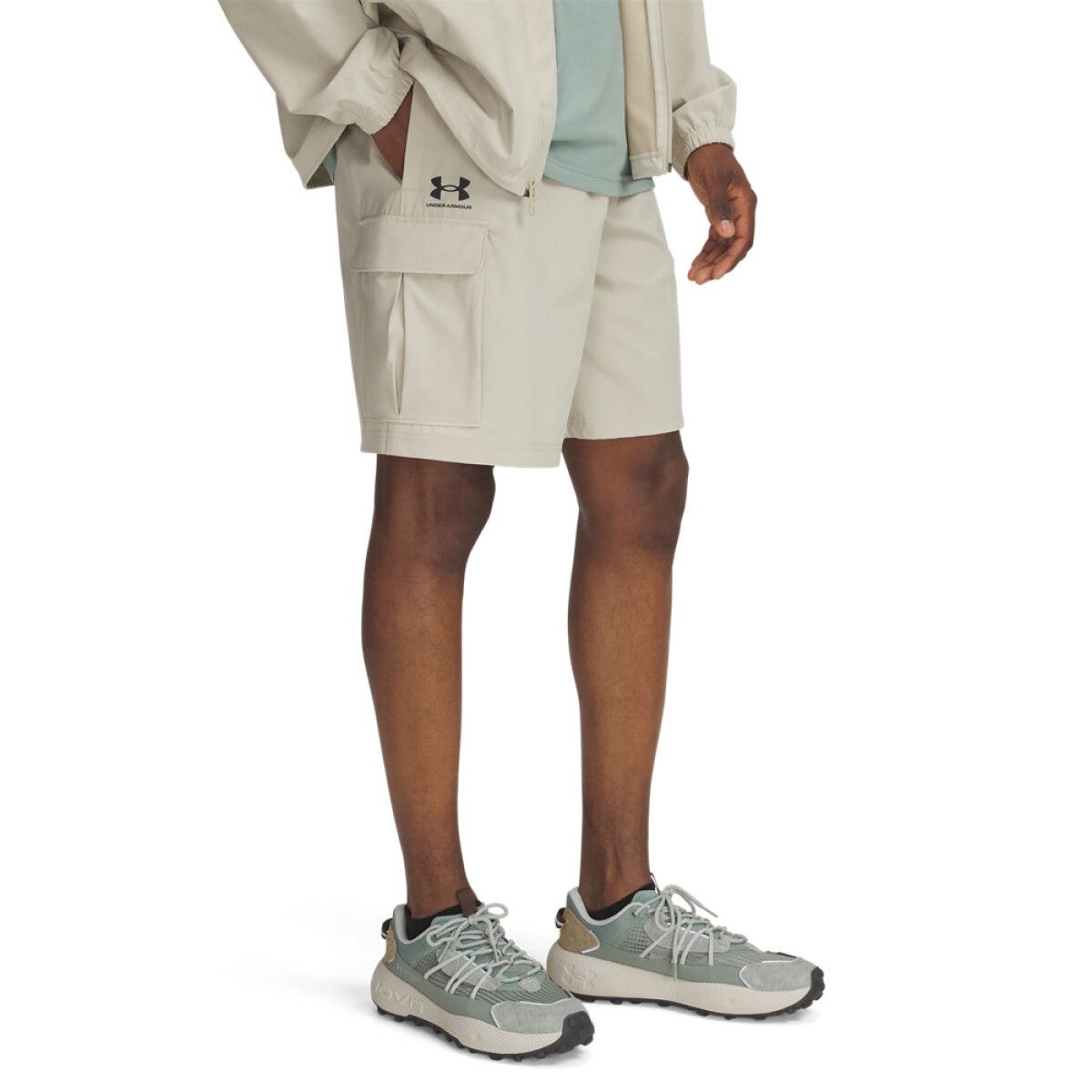 UA Vibe Woven Cargo Short-GRN - BRN-289 