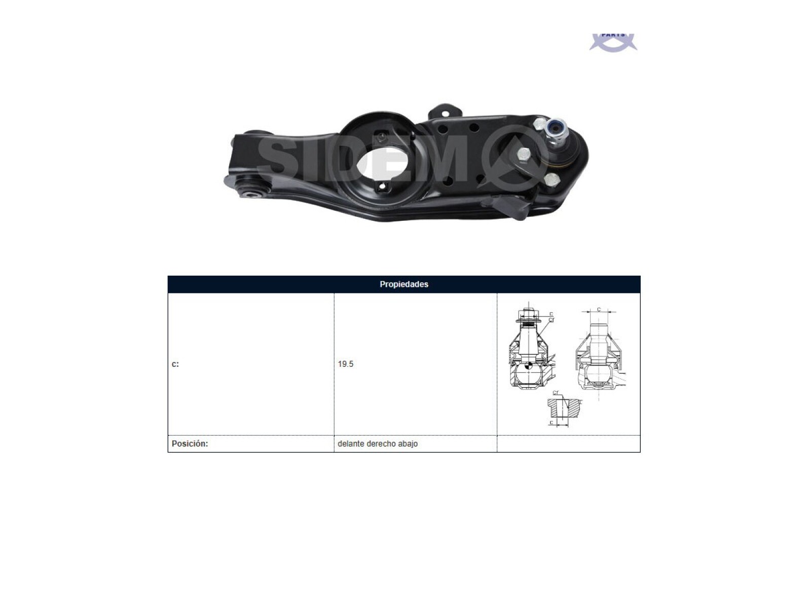 Parilla De Suspension Delantera Mitsubishi L200 96-06 Der 