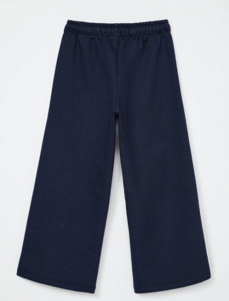 PANTALÓN INFANTIL CON CINTURA ELASTIZADA AZUL