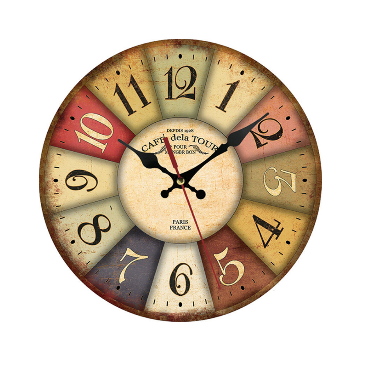 Reloj De Pared Vintage - Multicolor 