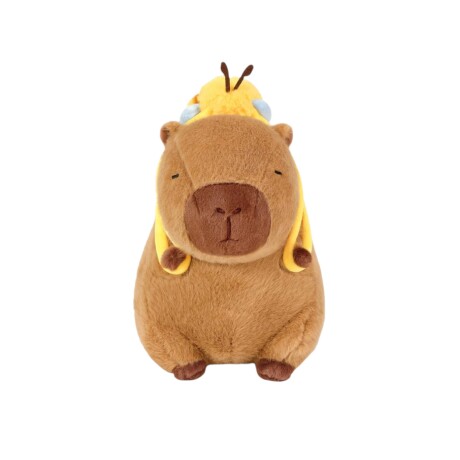 Capibara Carpincho Chico Con Mochila Abeja