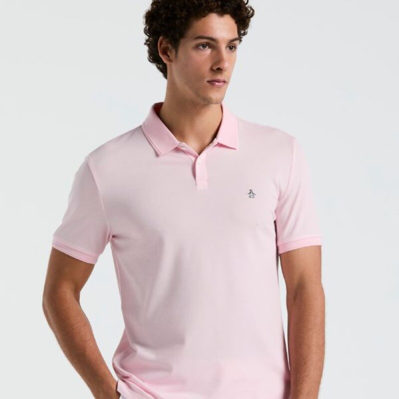 Polo Daddy Org Intrlck Sticker Penguin Rosado