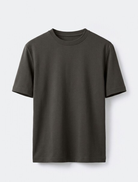 CAMISETA BÁSICA UNISSEX REGULAR WORLD VERDE MUSGO