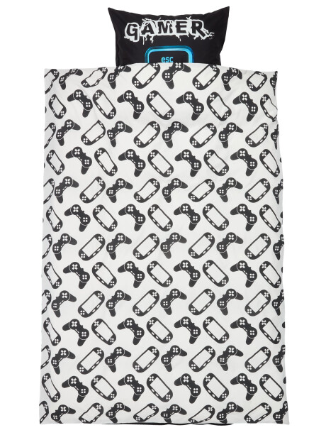 Juego funda nórdica GAMING 155x220 negro Juego funda nórdica GAMING 155x220 negro