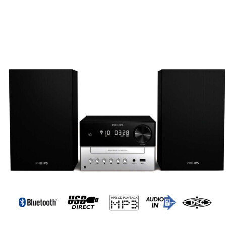 Microsistema Bluetooth Philips Reproductor De Cd Mp3 Usb Fm