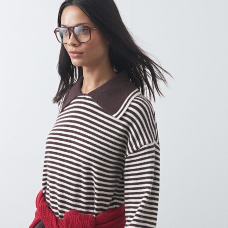 SWEATER <br /> TUMBES Marrón oscuro