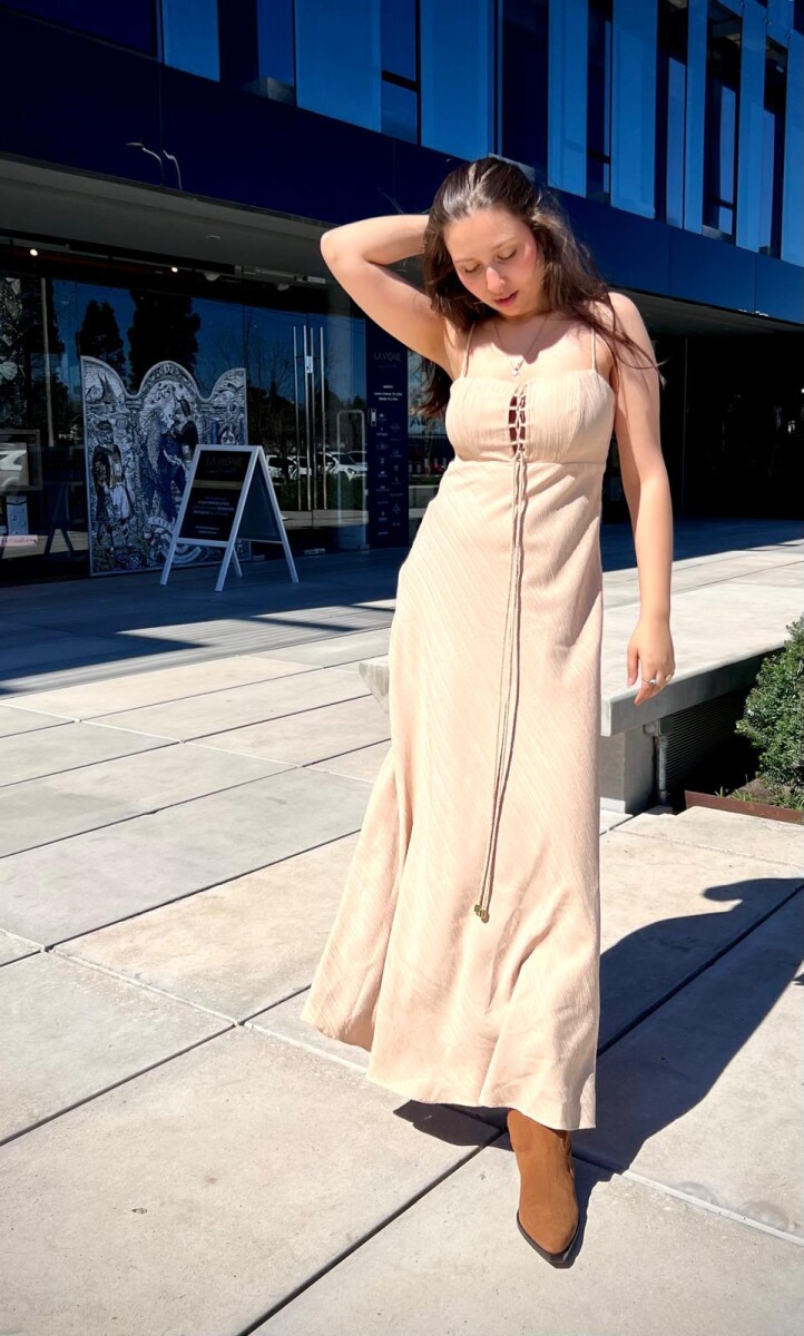 Vestido Eduarda - Beige 