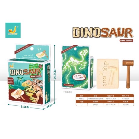 Kit de Excavación Infantil Arqueológica Dinosaurio 001