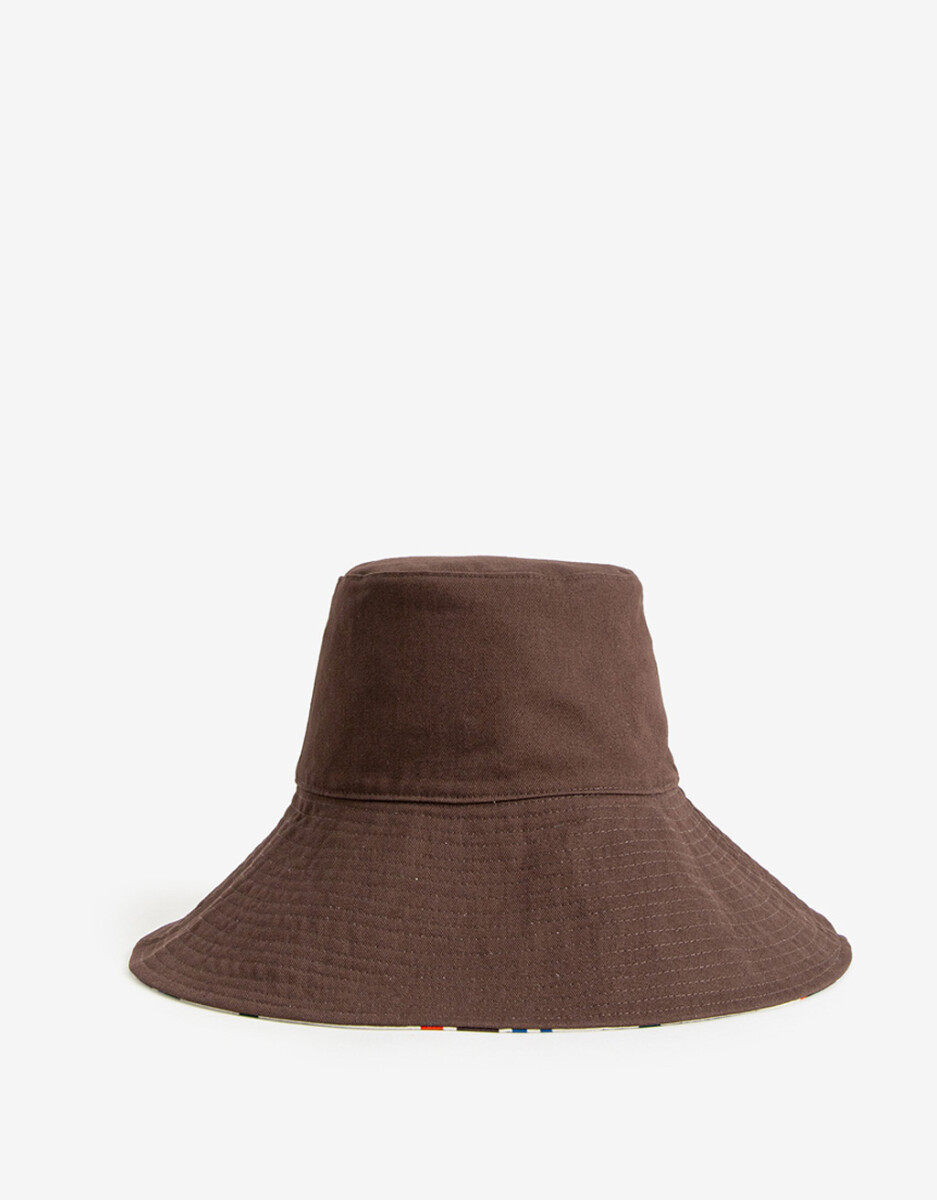 Piluso Reversible Liso Y Con Estampa Cuadrille 