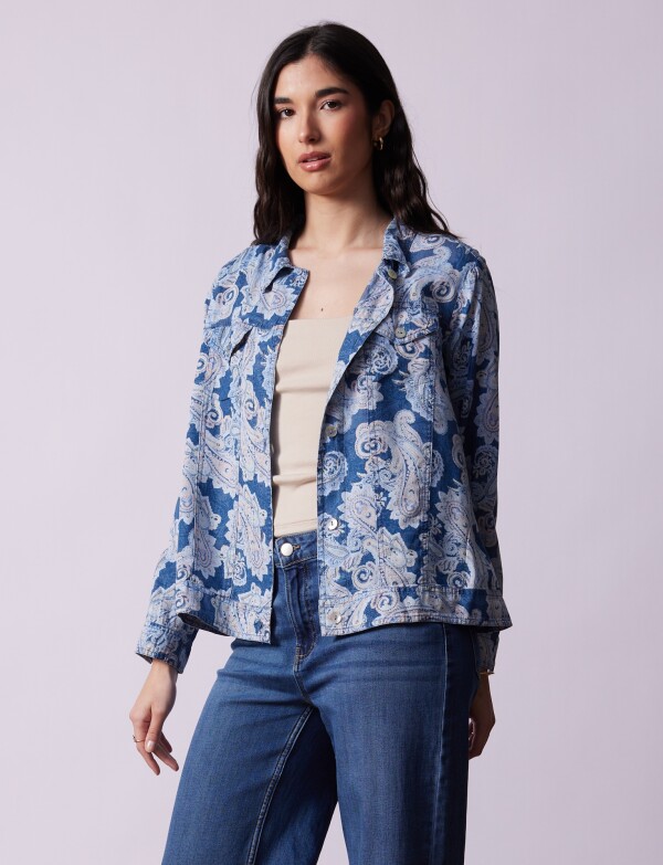 Camperita Tencel Arabescos AZUL/MULTI