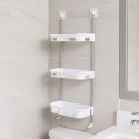 ORGANIZADOR PLASTICO BAÑO 3 ESTANTES ADHESIVO ORGANIZADOR PLASTICO BAÑO 3 ESTANTES ADHESIVO