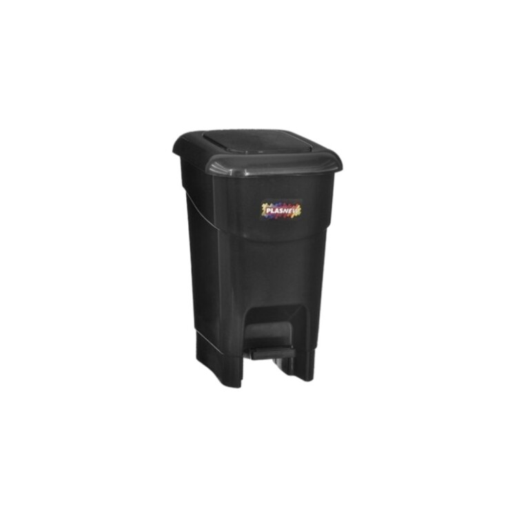 PAPELERA TACHO CON PEDAL 40 LITROS NEGRO