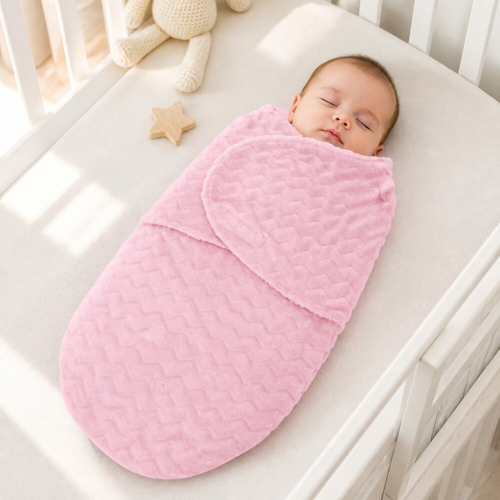 Sobre swaddle de dormir BUBA para bebe rosado