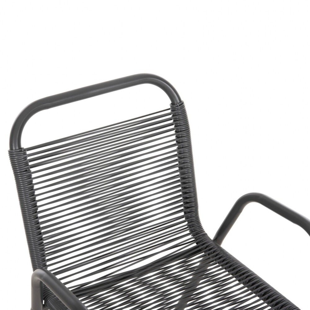 Silla de Jardín Simil Ratán Negro