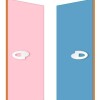 Cómoda Cajonera 4 Cajones Mueble Infantil Flex Rosa/celeste Cómoda Cajonera 4 Cajones Mueble Infantil Flex Rosa/celeste