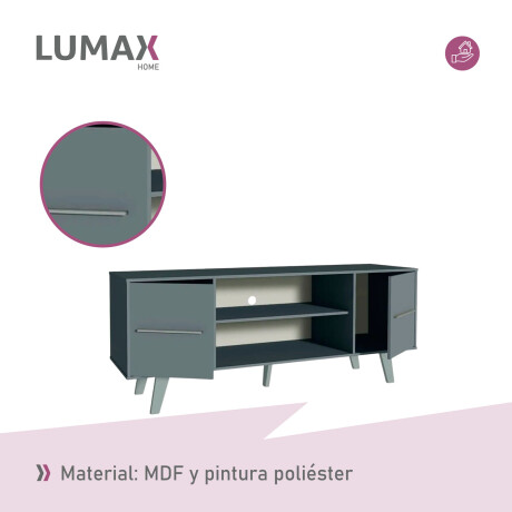 Rack Mueble TV Lumax Coppenhagen 136 cm Gris Rack Mueble TV Lumax Coppenhagen 136 cm Gris