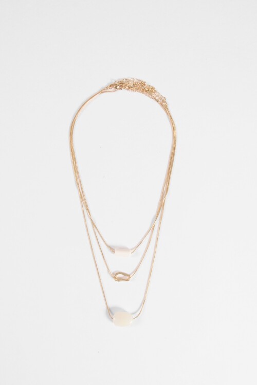 Collar triple dorado