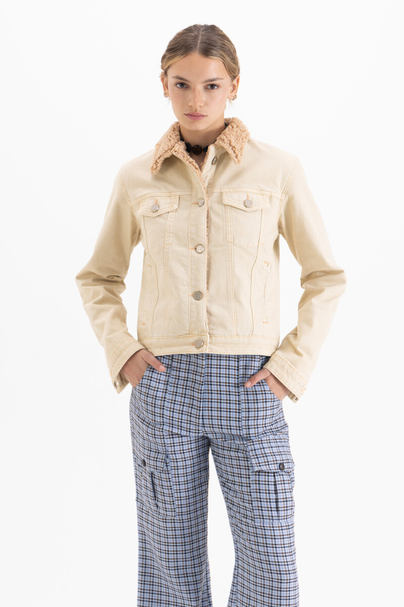 CAMPERA TRUCKER NUDE Beige
