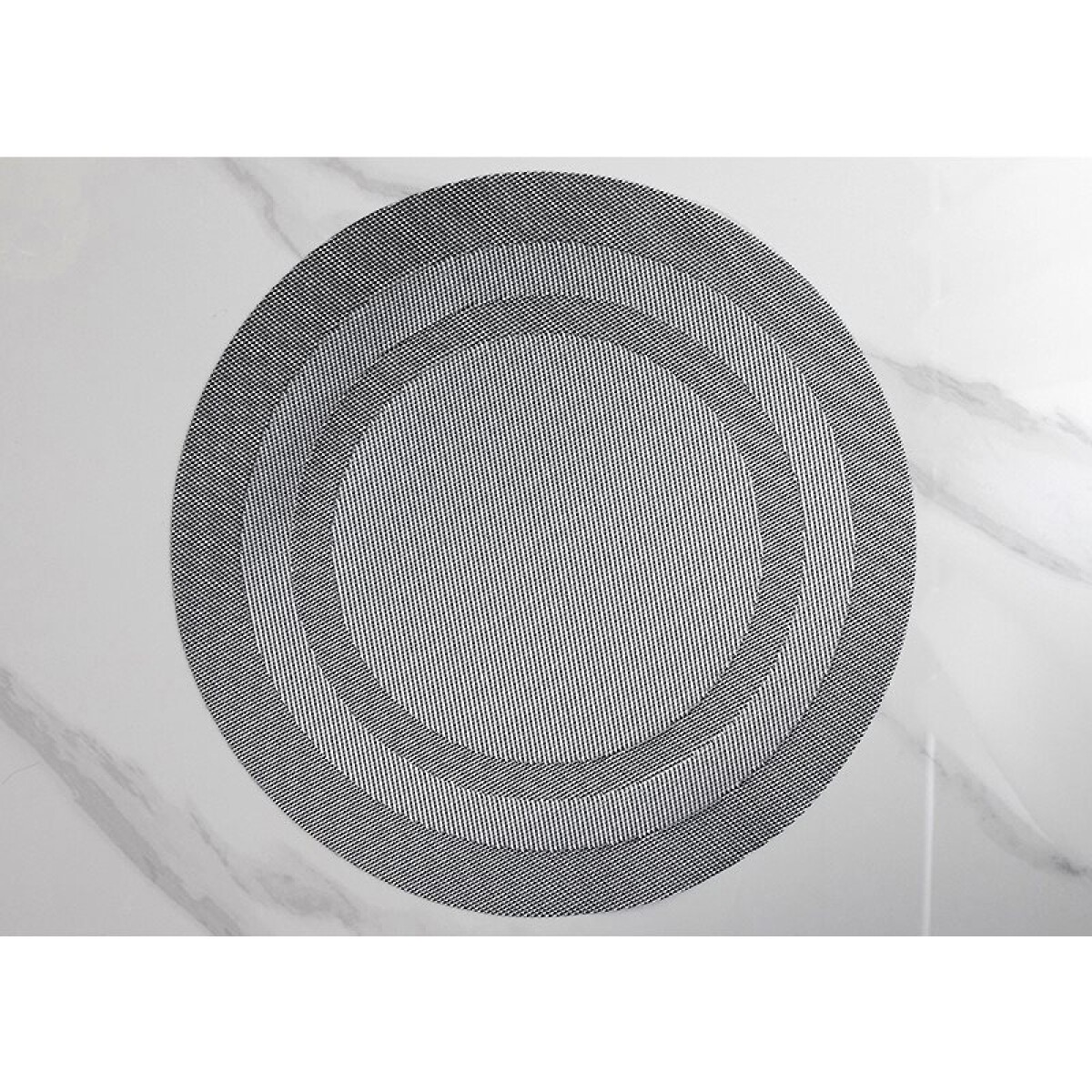 INDIVIDUAL PVC ANILLOS D38CM GRIS OSCURO 