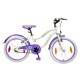 Bicicleta Infantil Baccio Mystic Rodado 20 De Paseo Con Ruedas Estabilizadoras Blanco/Violeta