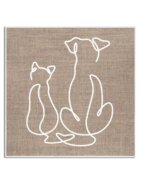 CUADRO CANVAS 40x40cm MARCO ANIMALES ARPILLERA CUADRO CANVAS 40x40cm MARCO ANIMALES ARPILLERA