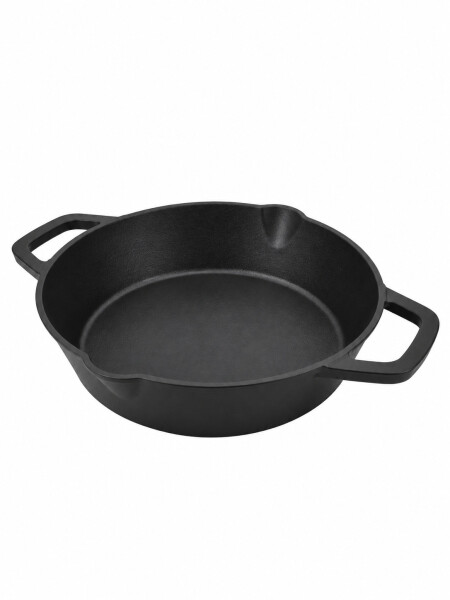 PAELLERA HIERRO FUNDIDO 33X26X6CM NEGRO NEGRO