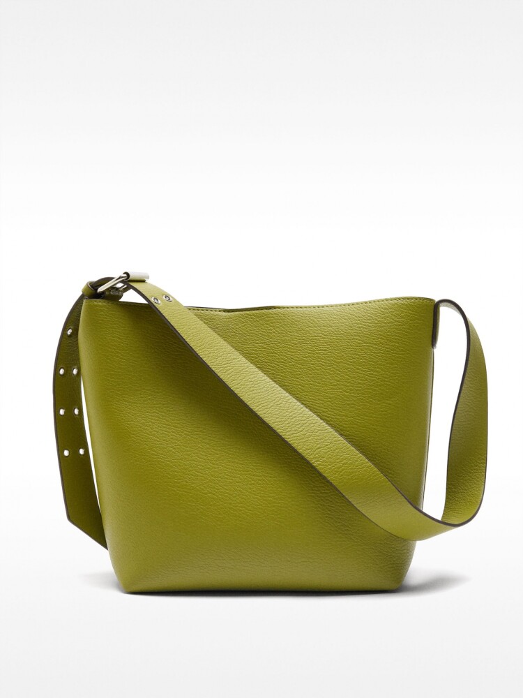 Bolso De Hombro Asa Con Tachuelas verde
