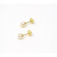 4 a 4,5 mm Abridores en Oro 18 K Con Perlas De Cultivo 4 a 4,5 mm Abridores en Oro 18 K Con Perlas De Cultivo