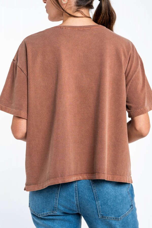 Remera Manga Corta Lavada Vison