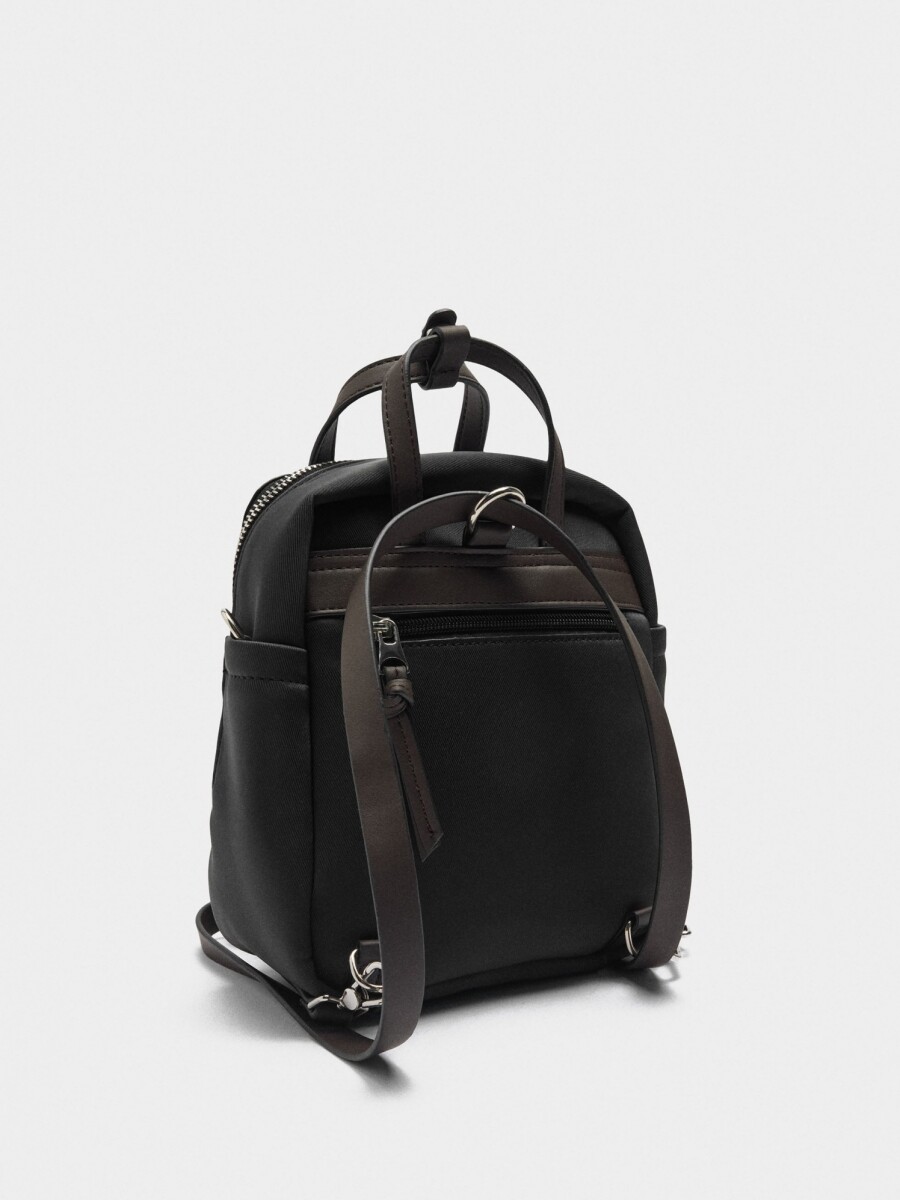 Mochila De Nylon negro