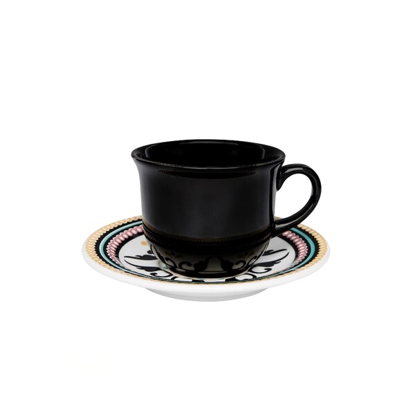 Taza te con plato Luiza floreal 200ml OXFORD Taza te con plato Luiza floreal 200ml OXFORD