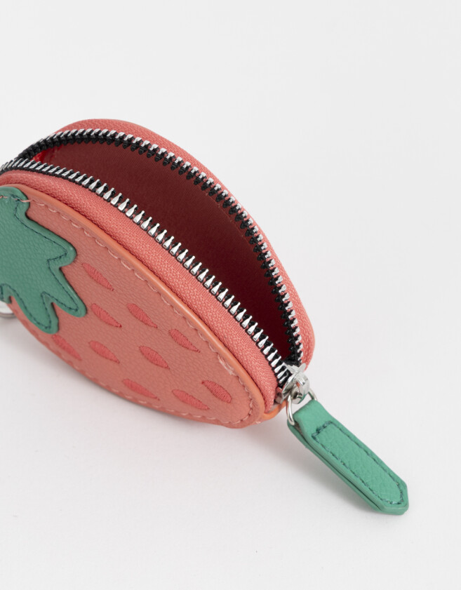 Monederos Monedero Cuerina Frutilla - Rojo Frutilla