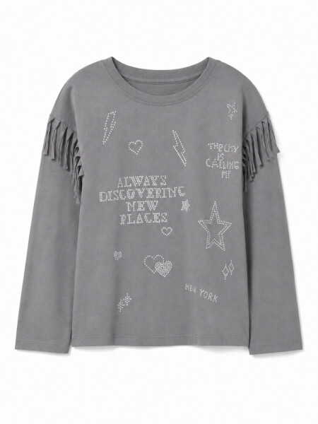 REMERA REBECA GRIS OSCURO