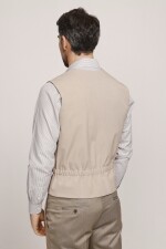 Chaleco Reversible Due Volti BEIGE/VERDE