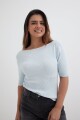 Sweater cuello bote CELESTE