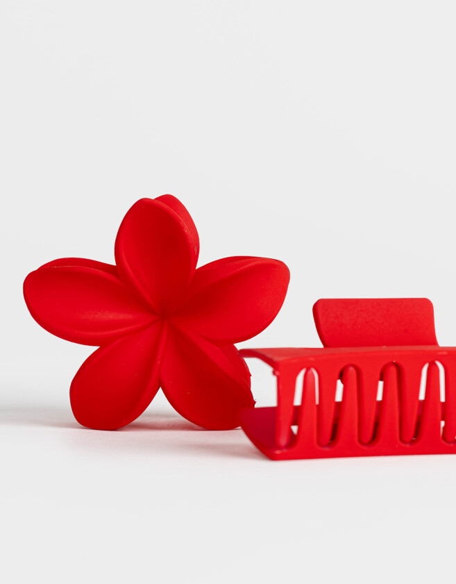 Broches Sets Hawaianas Set De Broches Combinados - Rojo Medio