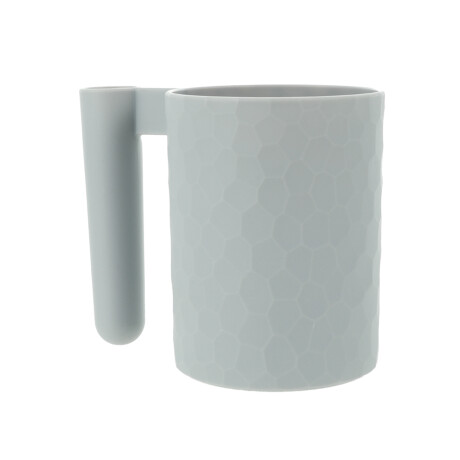 Porta cepillo con vaso gris