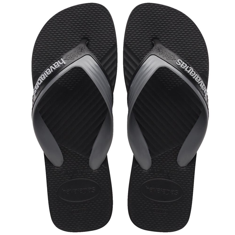 Sandalias Havaianas Dual Hombre Gris Acero Negro