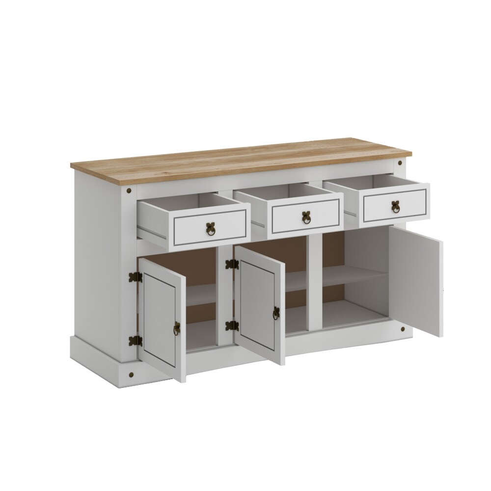 Aparador 3 Puertas 3 Cajones - Linea Mexicana Aparador 3 Puertas 3 Cajones - Linea Mexicana