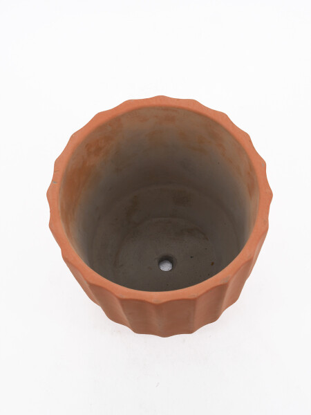 MACETA DECORATIVA CURVA LADRILLO