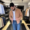 Campera Tejida Camel