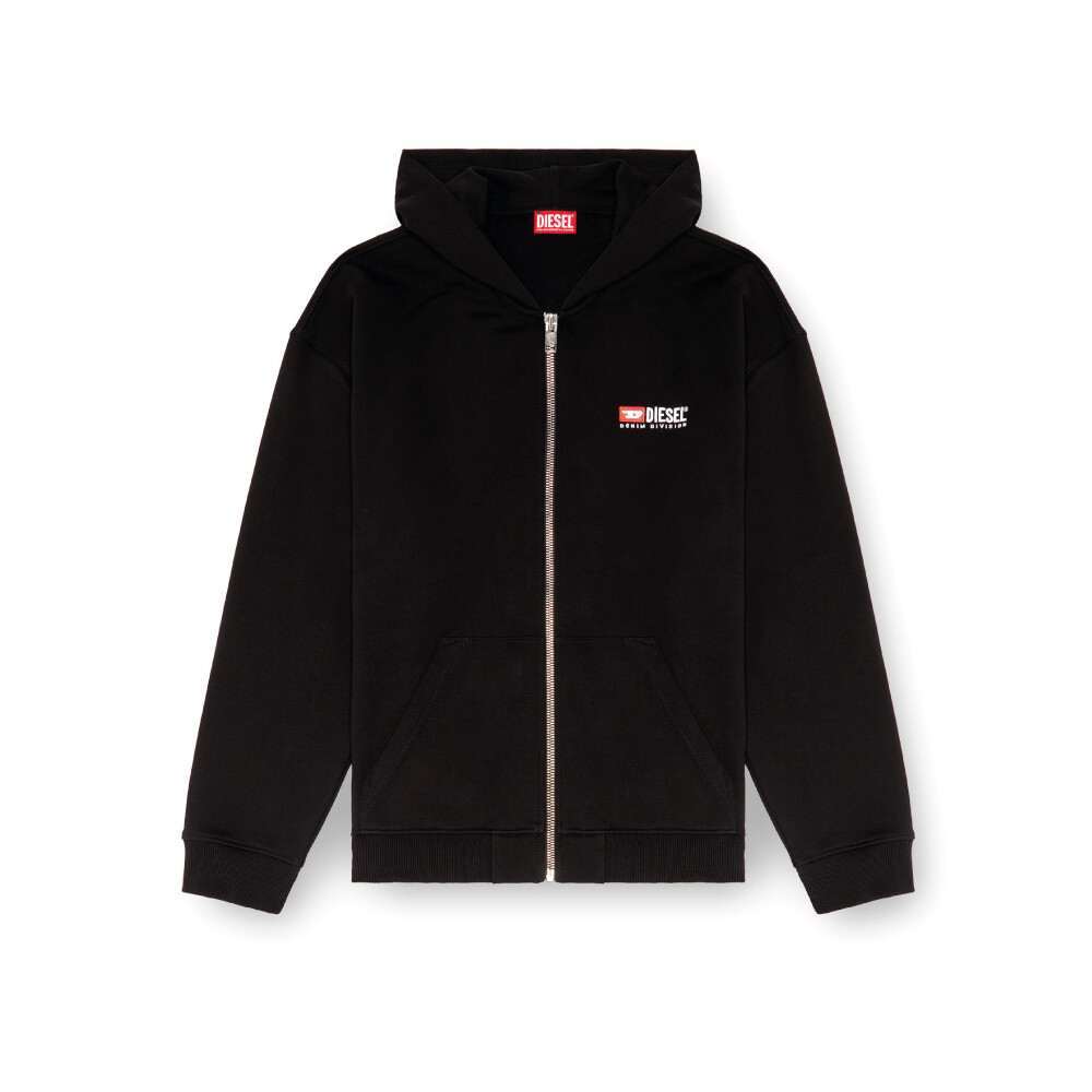 S-Boxt-Hood-Zip-Div - Hombre Negro