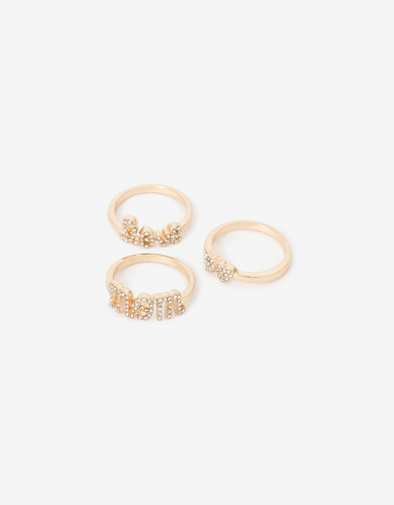 Sets Anillos Día de la Madre Set De Anillos Día De La Madre - Dorado