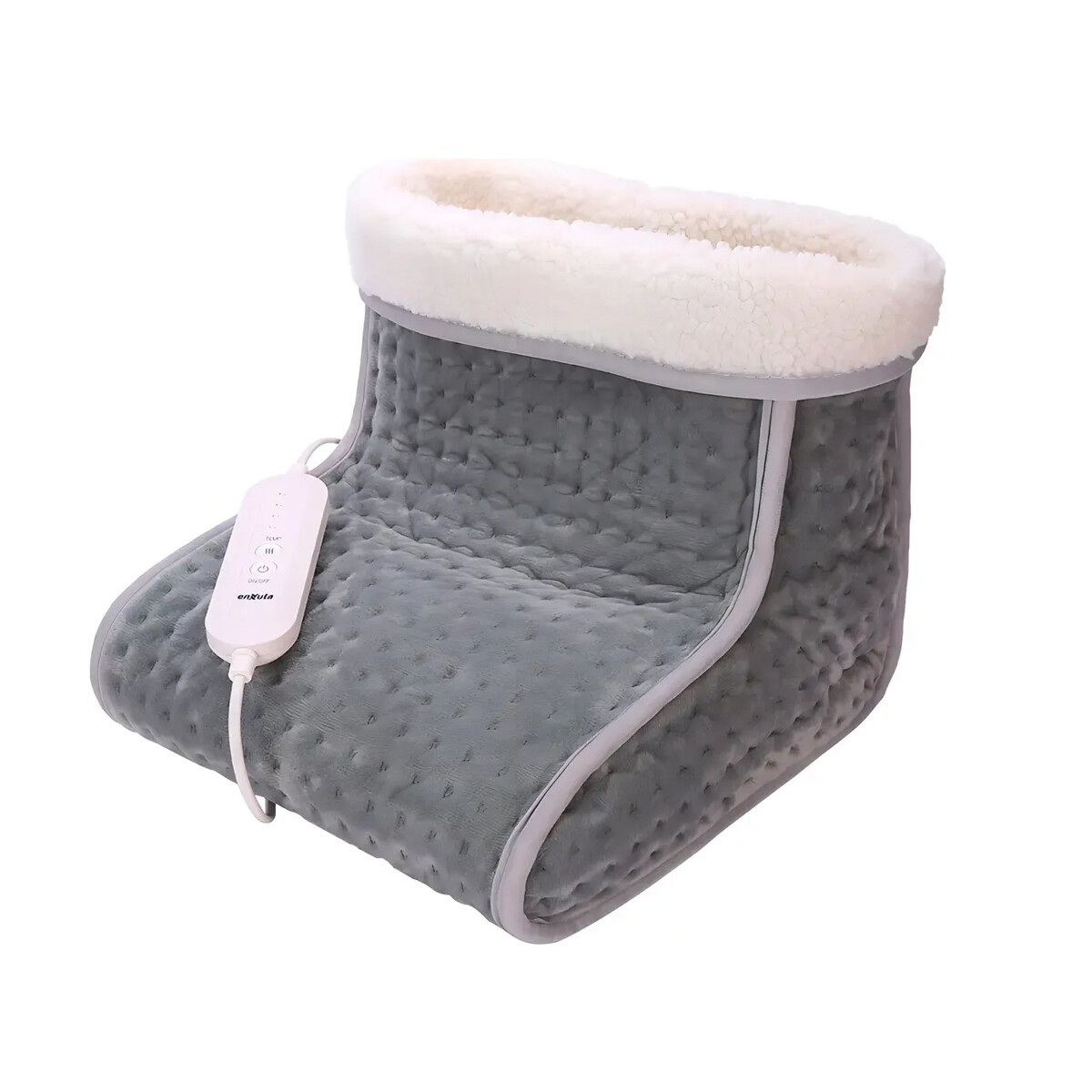 Calienta Pies Enxuta Tipo Bota Con Tela Polar Afelpada Y Conexion Separable 