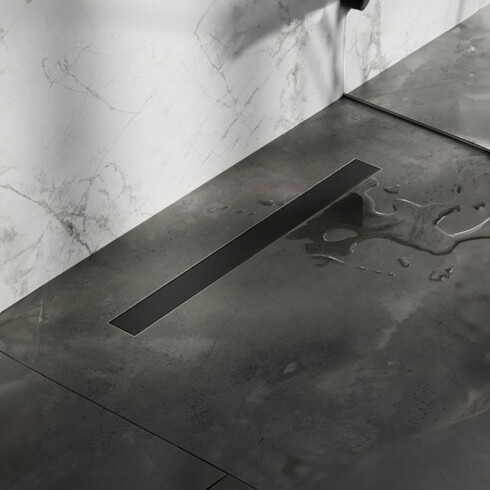 DESAGUE RECTANGULAR 60X7 EN ACERO INOX NEGRO MATE 000